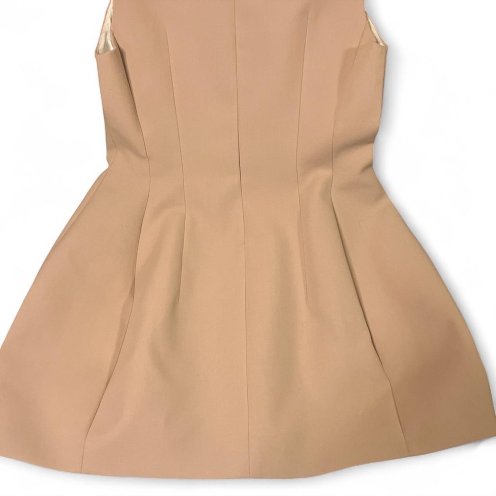 Zara Women's Beige Sleeveless Mini Dress - Picture 5 of 5